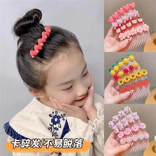 (Hello Girl)F113 Sirkam Rambut Anak Motif Kartun Gaya Korea Import