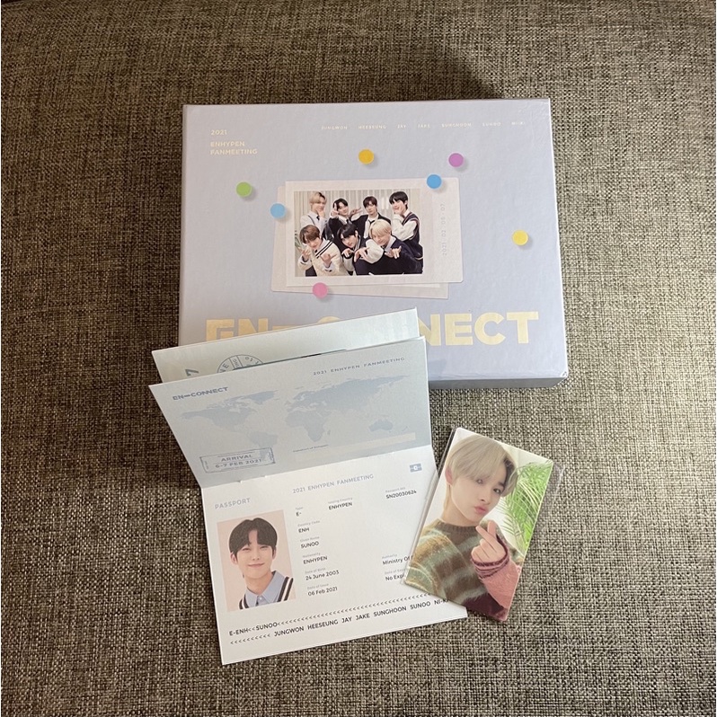 DVD Enhypen En-Connect Unsealed Rpc Ni-ki Passport Sunoo