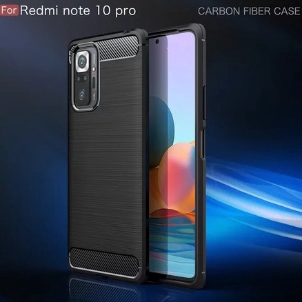 CASE SLIM FIT CARBON IPAKY XIAOMI REDMI NOTE 10 PRO SOFTCASE - FA