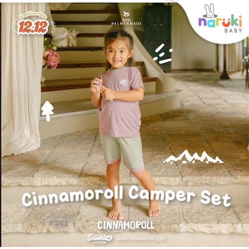 Little Palmerhaus Cinnamoroll Camper Set Setelan Anak 1-6 tahun