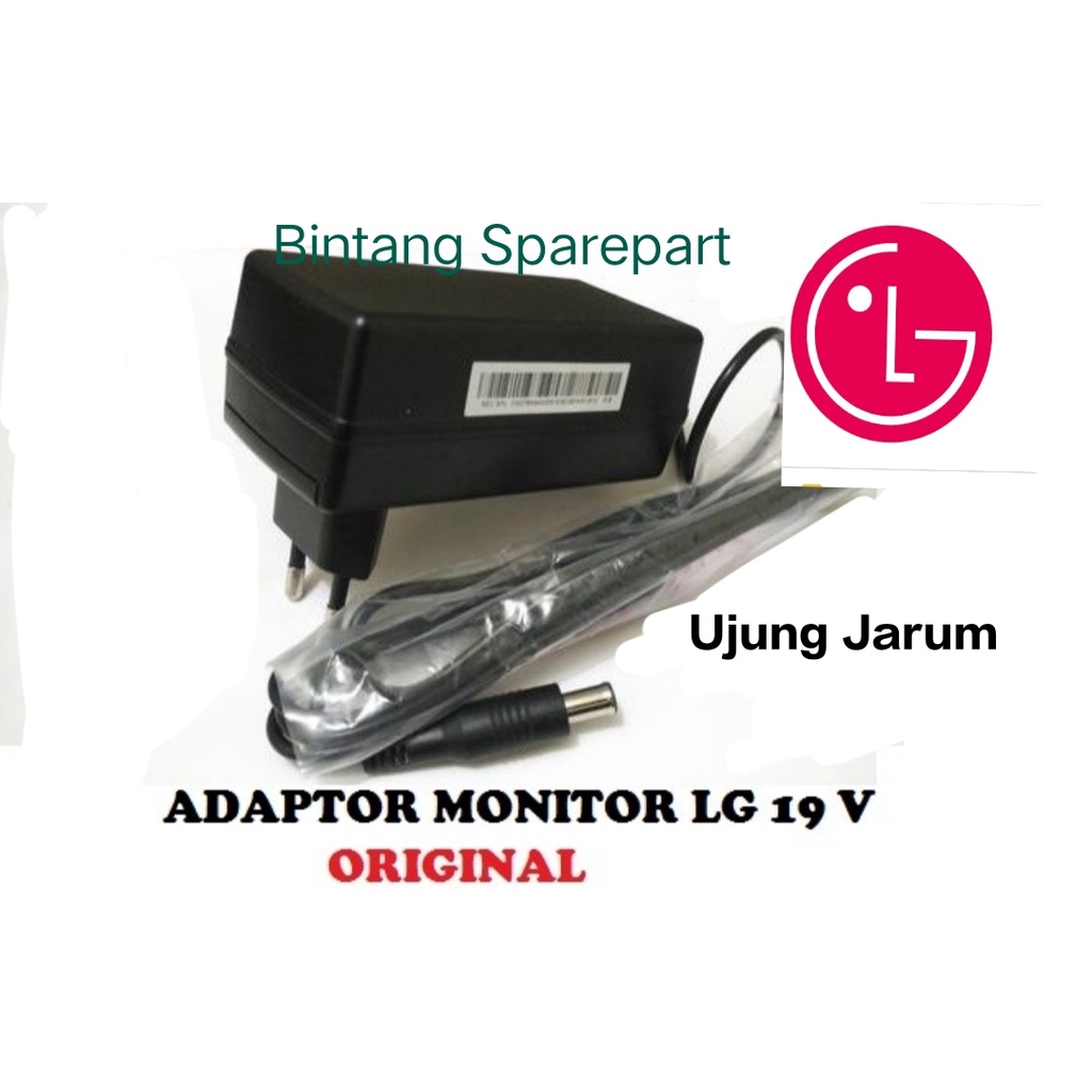 Adaptor CASAN KABEL POWER  LED LCD Monitor Tv LG 19V 1.1A 1.2A 0,84A 1.3A 1.6A 1,7 SAMPAI 2.1 amper Original termurah