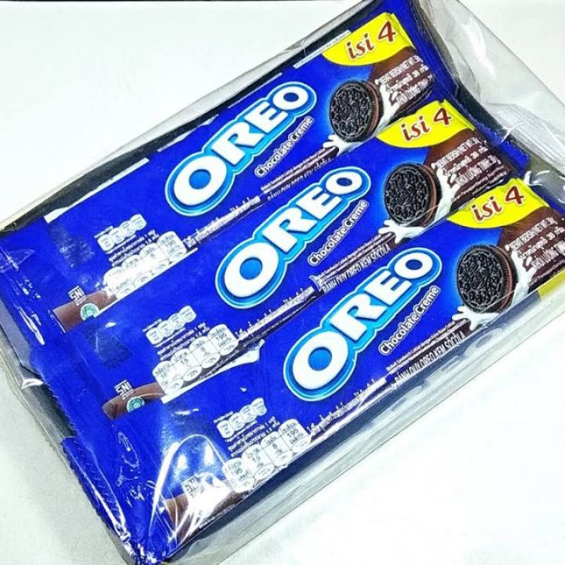 

BISKUIT OREO WAFER OREO COKELAT 1 BOX ISI 12 WAFER