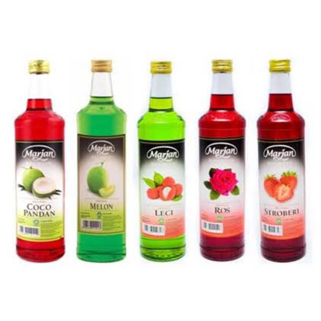 Marjan Boudoin Sirup ( Melon ,  Coco Pandan ) 12 botol x 460ml