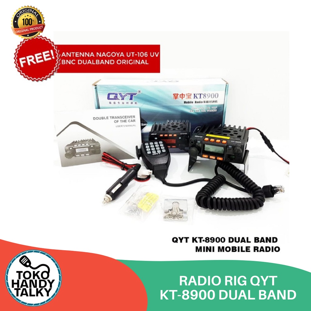 RADIO RIG QYT KT-8900 DUAL BAND NEW ORIGINAL GARANSI RESMI POSTEL