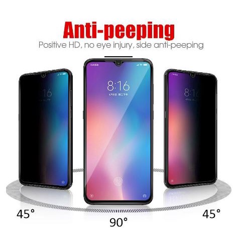 Tempered Glass IITempered Glass Anti Spy Oppo A16(2021) Oppo A3s Realme X X Lite XT X2 X2 Pro