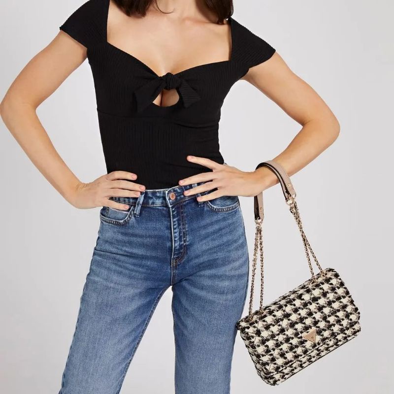 GUESSS Cessily Quilted Convertible Crossbody