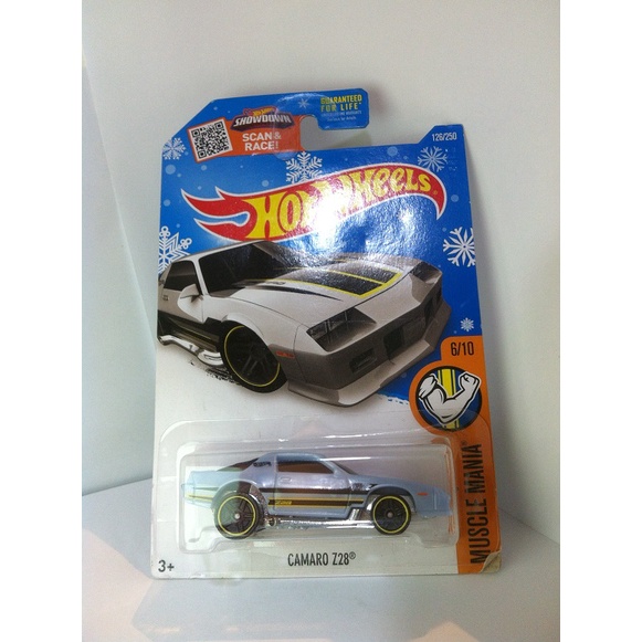 Hot Wheels. 2016 Muscle Mania Mini Collection - 6. Camaro Z28. Target Snowflake Card by MATTEL 2016