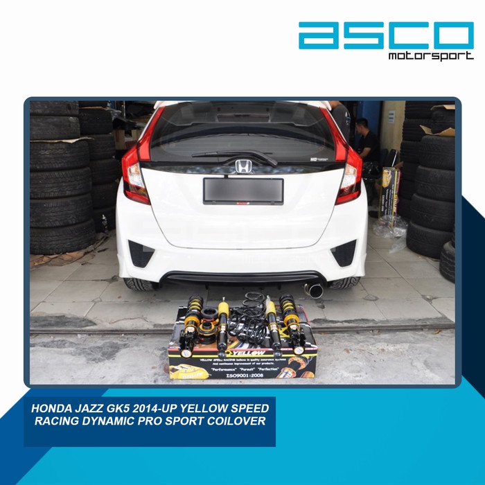 Honda Jazz GK5 2014-up Yellow Speed Racing Dynamic Pro Sport Coilover