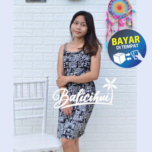 Balicihui Dress Kipir Pendek Bali Dress Etnik Nyaman