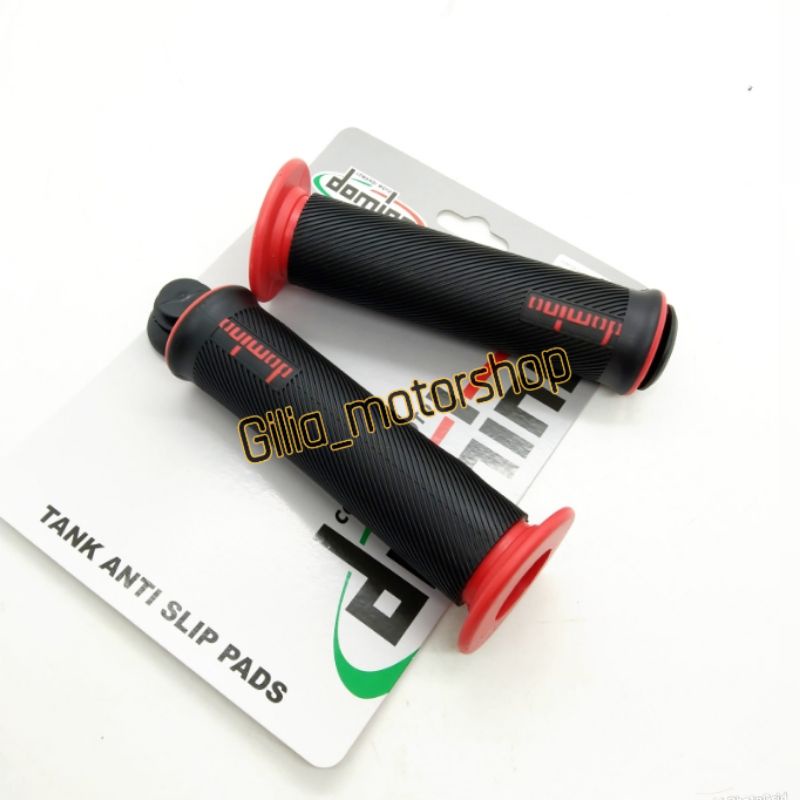 Handgrip Motor Domino Hitam Universal Handfat Motor Domino Lembut Bulu Beat Scoopy Aerox Pcx Vixion Mio