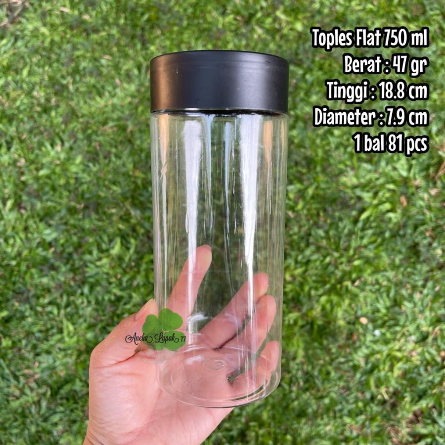 Toples Jar Flat 750 ml
