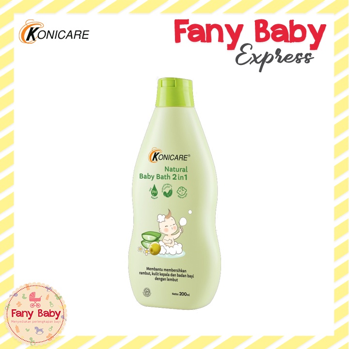 KONICARE NATURAL BABY BATH 2IN1 200 ML [BOTTLE/REFILL]