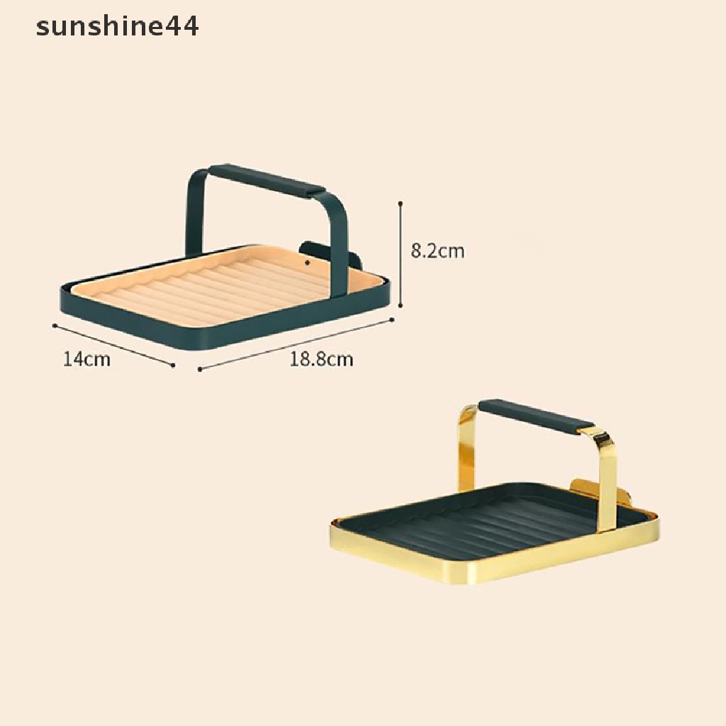 Sunshine Rak Holder Tutup Panci / Sendok Bahan Silikon Warna Emas Gaya Nordic