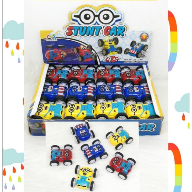 Mainan Mobil Akrobat Mobil Mini Stunt Car Minion