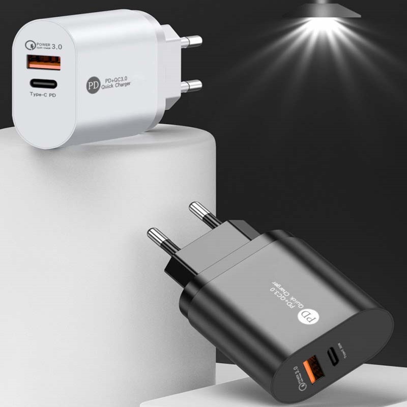 Pd Charger USB Tipe-C 12w Fast Charging Portable Universal Untuk Smartphone Samsung