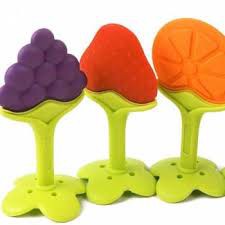 TEETHER BAYI BUAH BAHAN SILIKON BPA FREE