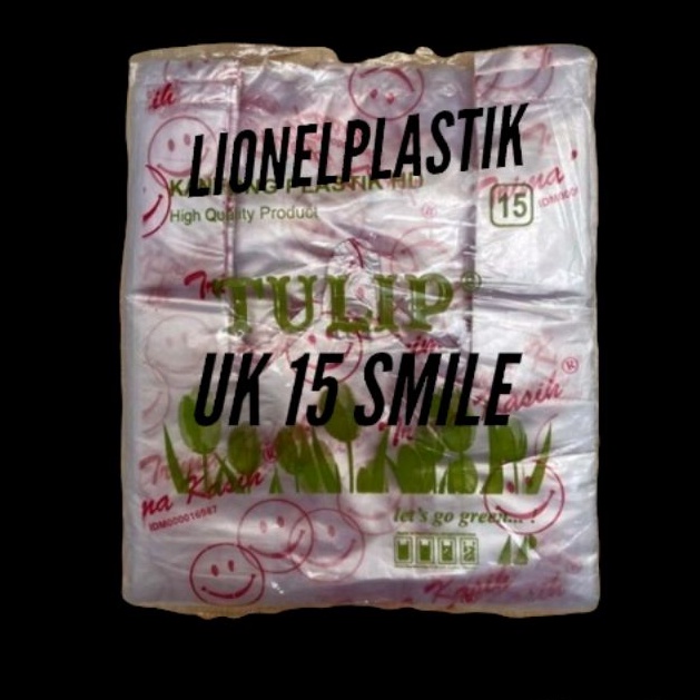 Kantong Plastik Kresek Bening Terima Kasih Smile / Hd Tulip Smile Uk 15 24