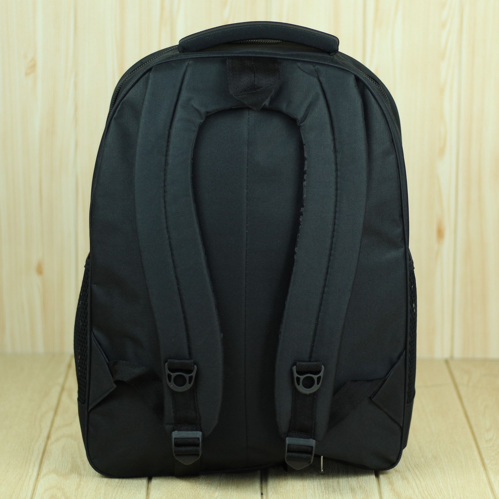 Tas Fashion Pria Ransel Alfito Polos Hitam Back Pack Laptop Cowok Kece