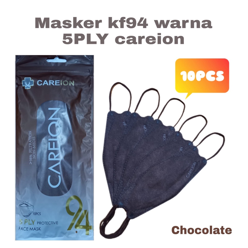 MASKER KF94 5PLY EMBOS ISI 10 NEW EDITION KF 94 5 PLY CAREION PREMIUM