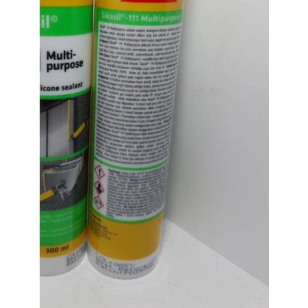 

Silicon Sealant Sika Grey, Black and White // Lem Silikon Sikasil - Hitam