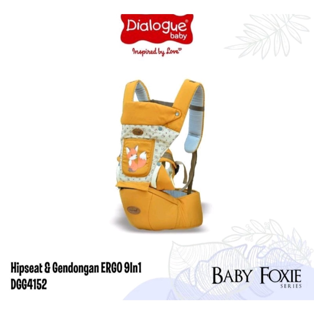 Babyshel / Dialogue Hipseat Foxie Series DGG4152 / Gendongan Hipseat / Gendongan Depan