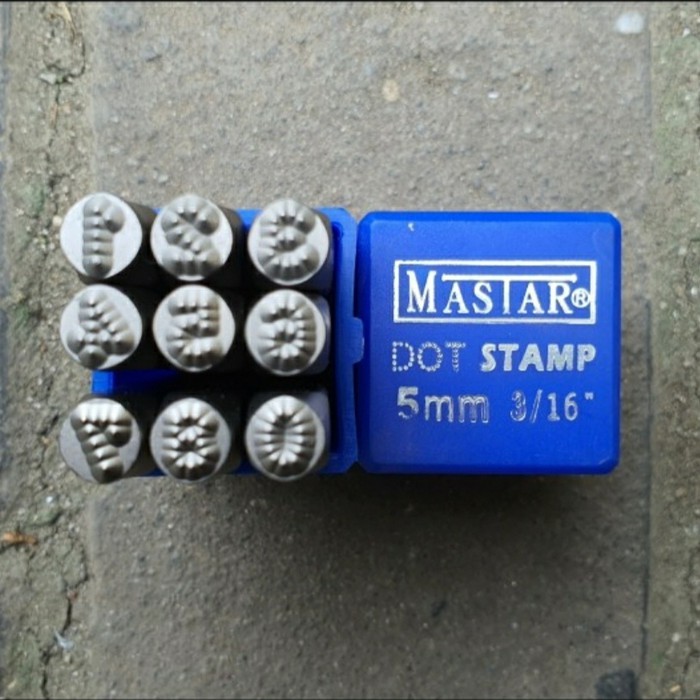 

(SMT) stamp punch angka ketok bintik 5mm merk mastar made in germany