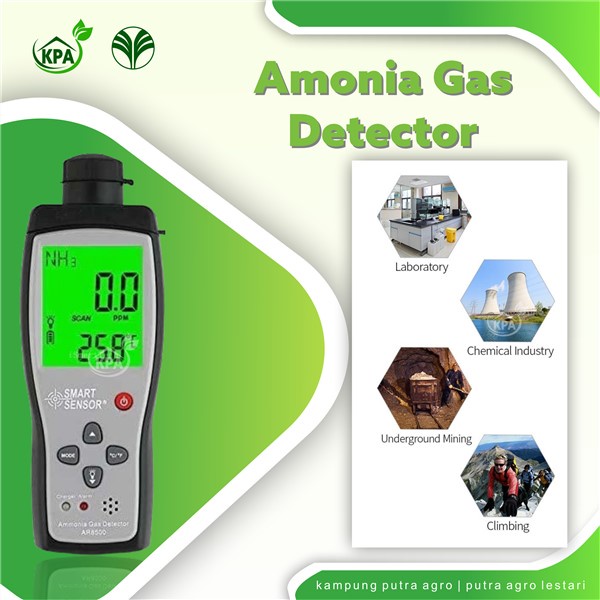 Alat Pendeteksi Gas Amonia - Alat Pengukur Gas Amonia - Ammonia Gas Detector - SMART SENSOR AR 8500