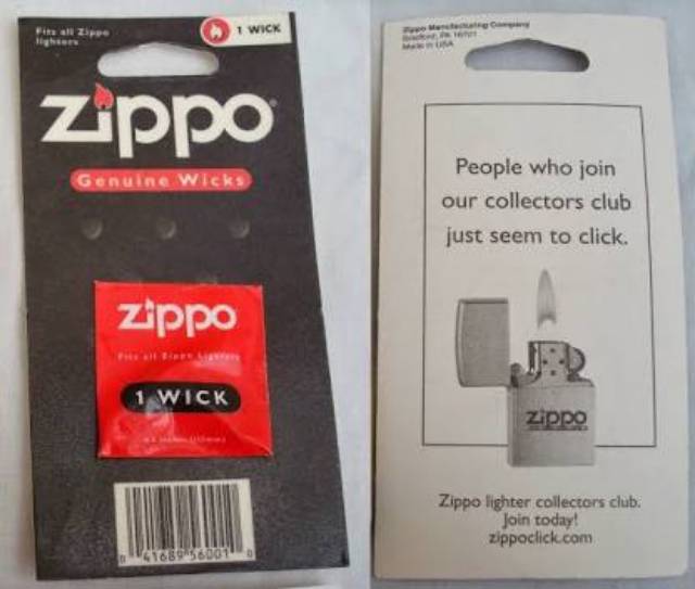 Sumbu Zippo - Refile Sumbu Zippo - Original Wick Zippo - Zippo Genuine Wick