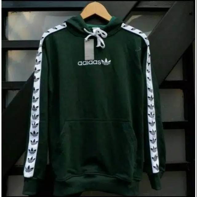 JAKET HOODIE ADIDAS TNT PREMIUM HIJAU TUA ARMY