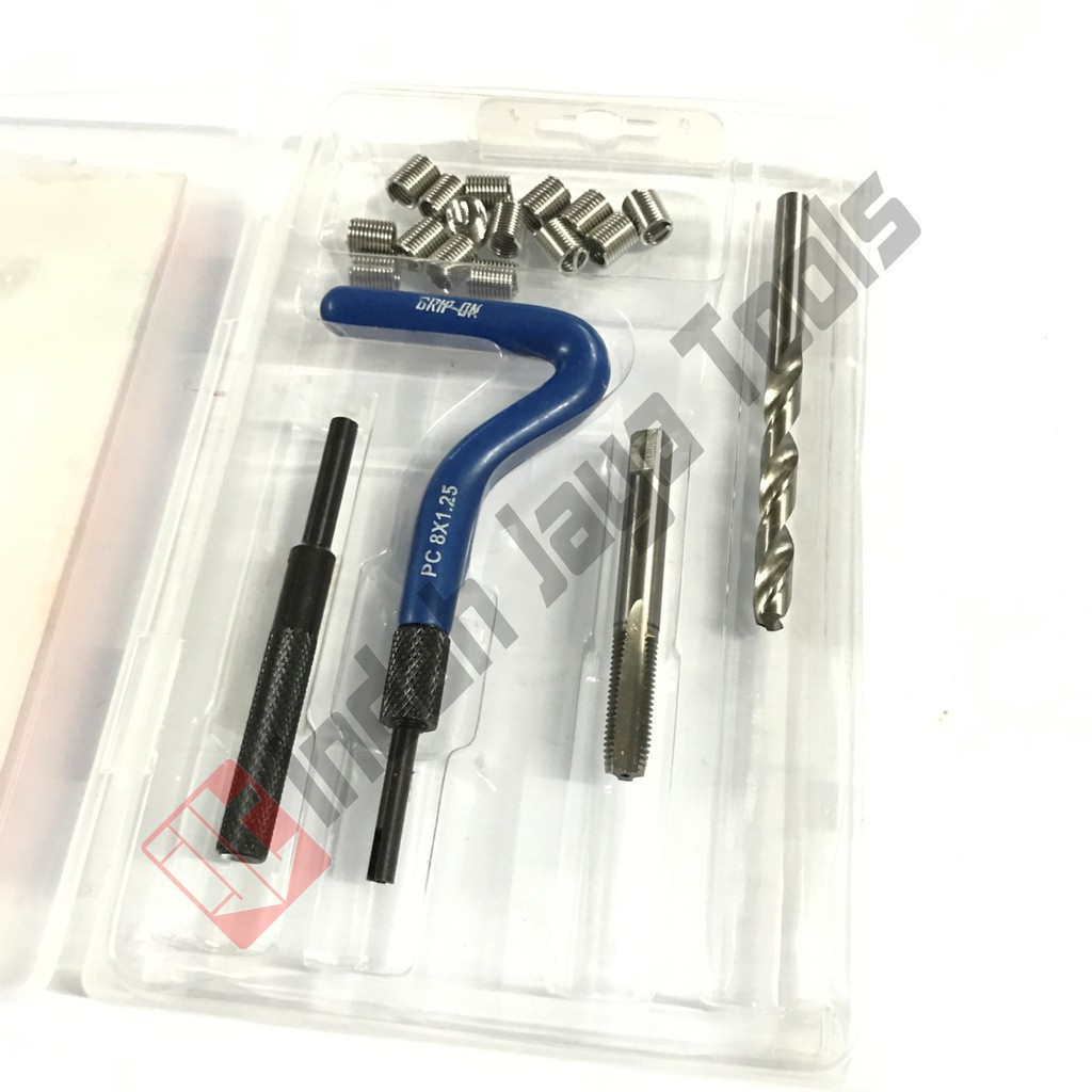 GRIP ON 74-025 Thread Repair System Set M8 x 1.25 - Tap Tambah Daging