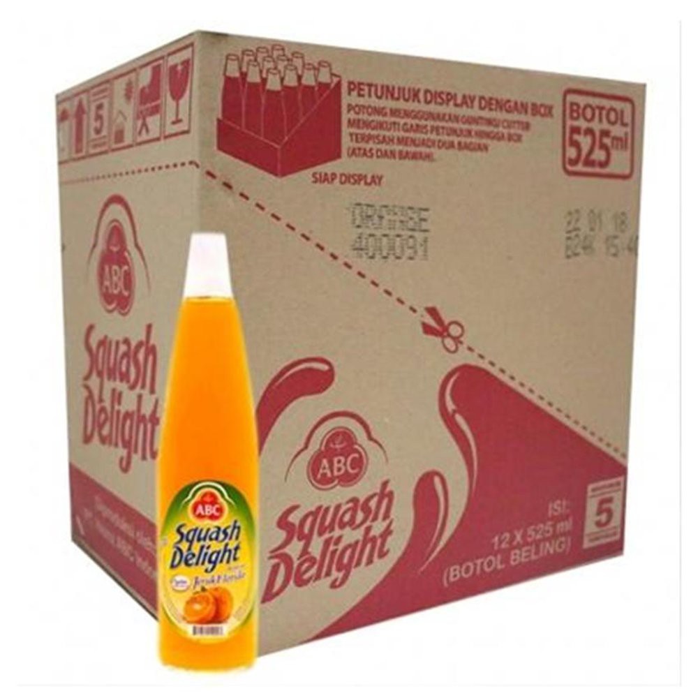 

SIRUP ABC Squash Delight Jeruk 460 Ml Isi 12 Pcs