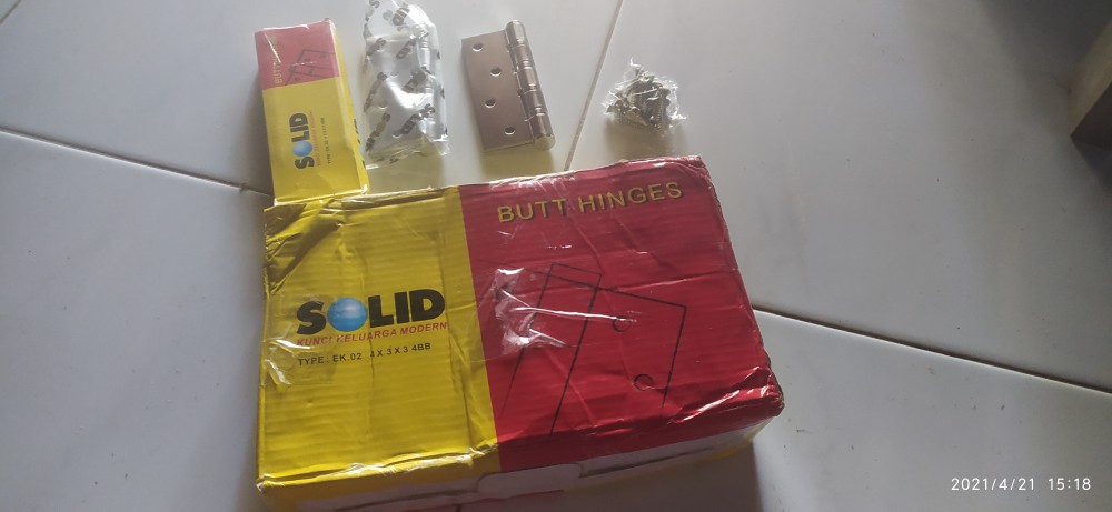 Boom Sale Khusus Bln Januari Engsel Pintu, Engsel Solid 4 Inc  Ek .02  4 X 3 X  3  4bb Engsel Solid