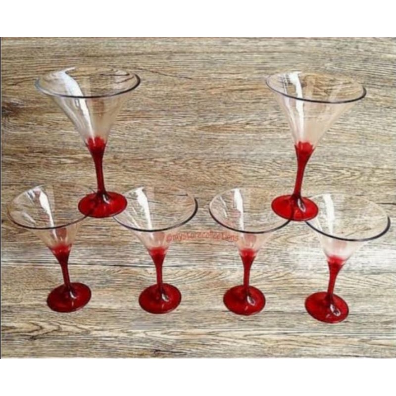 Gelas Plastik Bening Elegant Wine Glass (4)