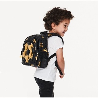 Smiggle Backpack Gold Football Tas  Ransel Sekolah  Anak  