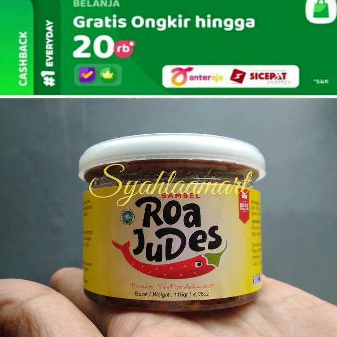 

terlaris01 Sambal Roa Judes (Juara Pedes)