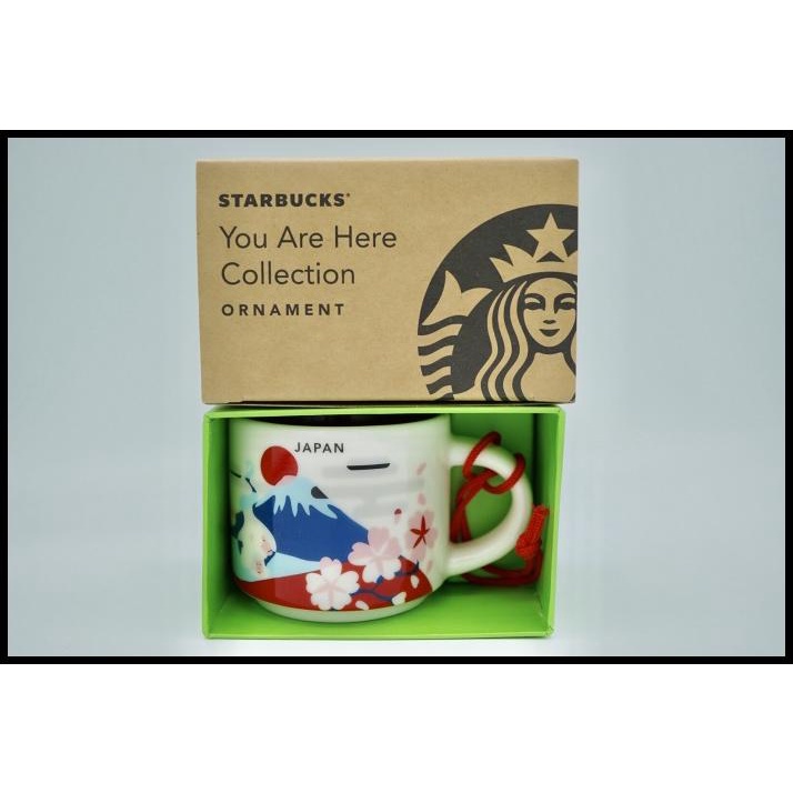 Starbucks Espresso Mug Japan Red - You Are Here Collection Ornament