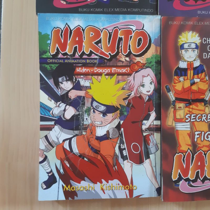 [preloved] KOMIK NARUTO OFFICIAL ANIMATION BOOK HIDEN DOUGA EMAKI MASASHI KISHIMOTO