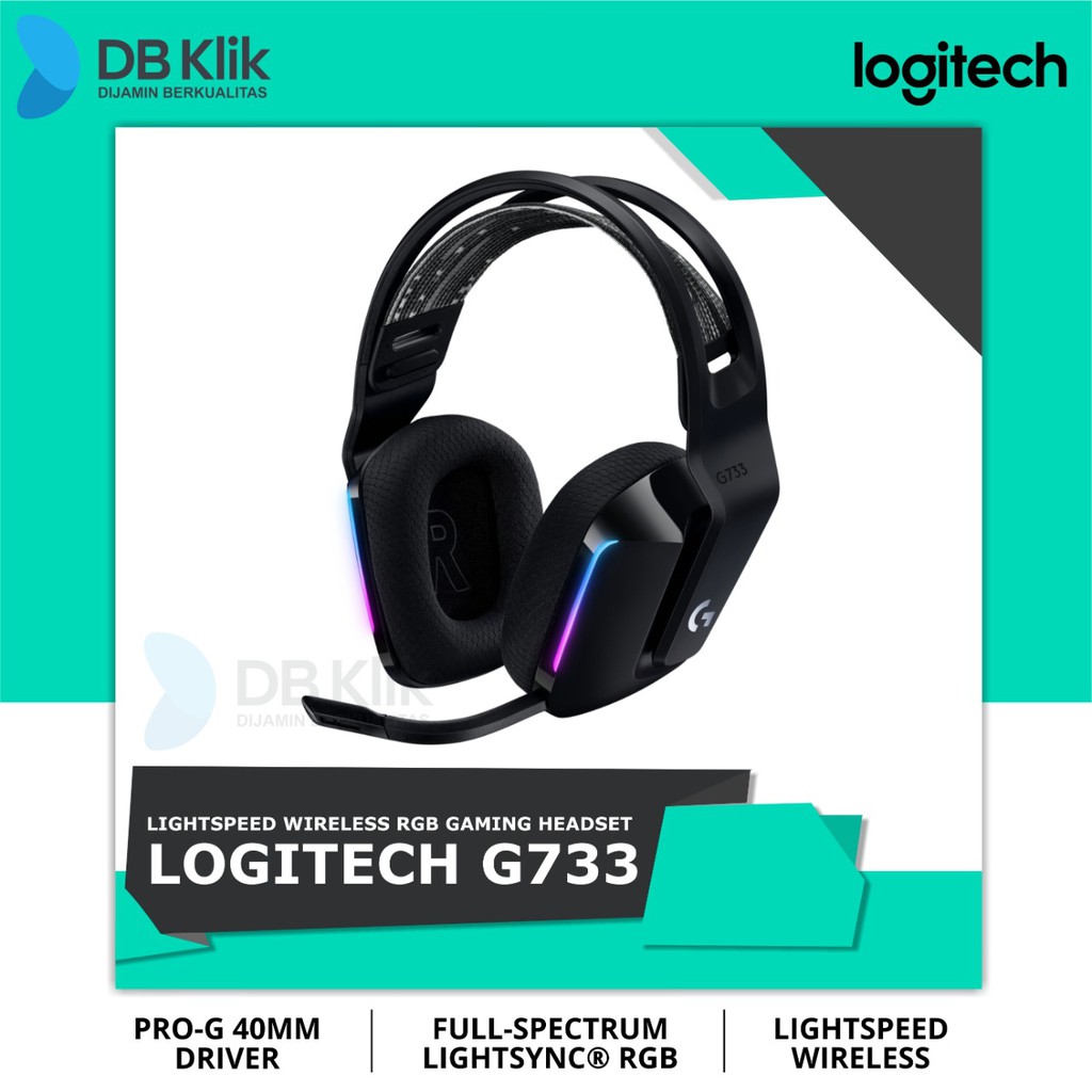 Headset Gaming Logitech G733 Lightspeed RGB Wireless - Logitech G733