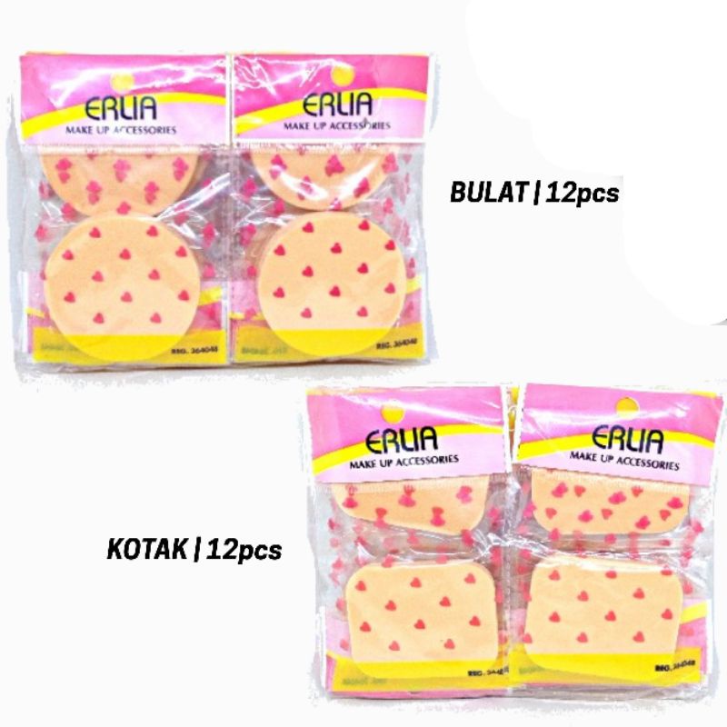 [ERA] Spons Bedak 12pcs | Alat Kecantikan Spon Erlia grosir