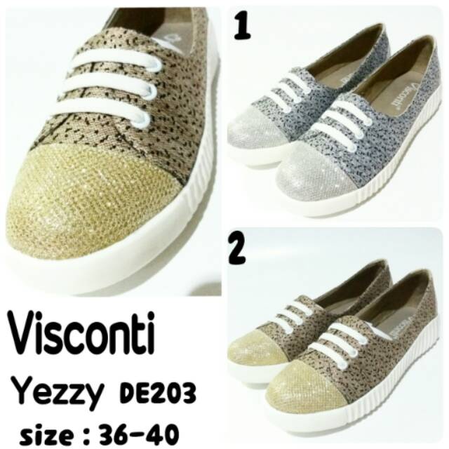 Sepatu wanita Yezzy DE203 Visconti sepatu slip on terbaru dan termurah
