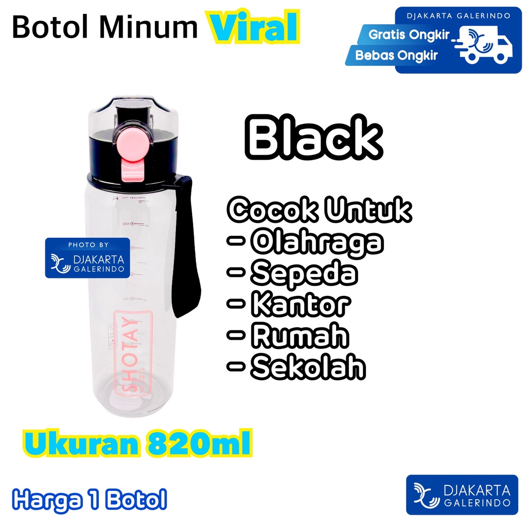 Botol Minum Viral Botol minum Gemoy Olahraga Botol Minum Sepeda 820ml