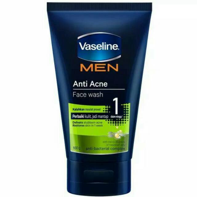 VASELINE MEN ANTI ACNE FACIAL WASH 100 gr