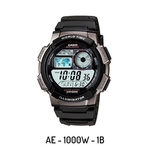 Casio Original semua variasi AE-1000W  Jam Tangan Pria - Digital - Karet