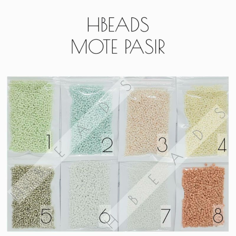 M2102 | 20 gram Mote Pasir 12/O glass beads payet mute jahit