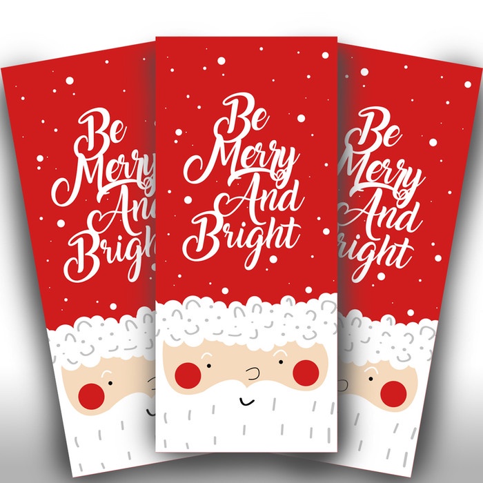 

Amplop Natal / Christmas Envelope (Unfolded) - Cute Santa 031