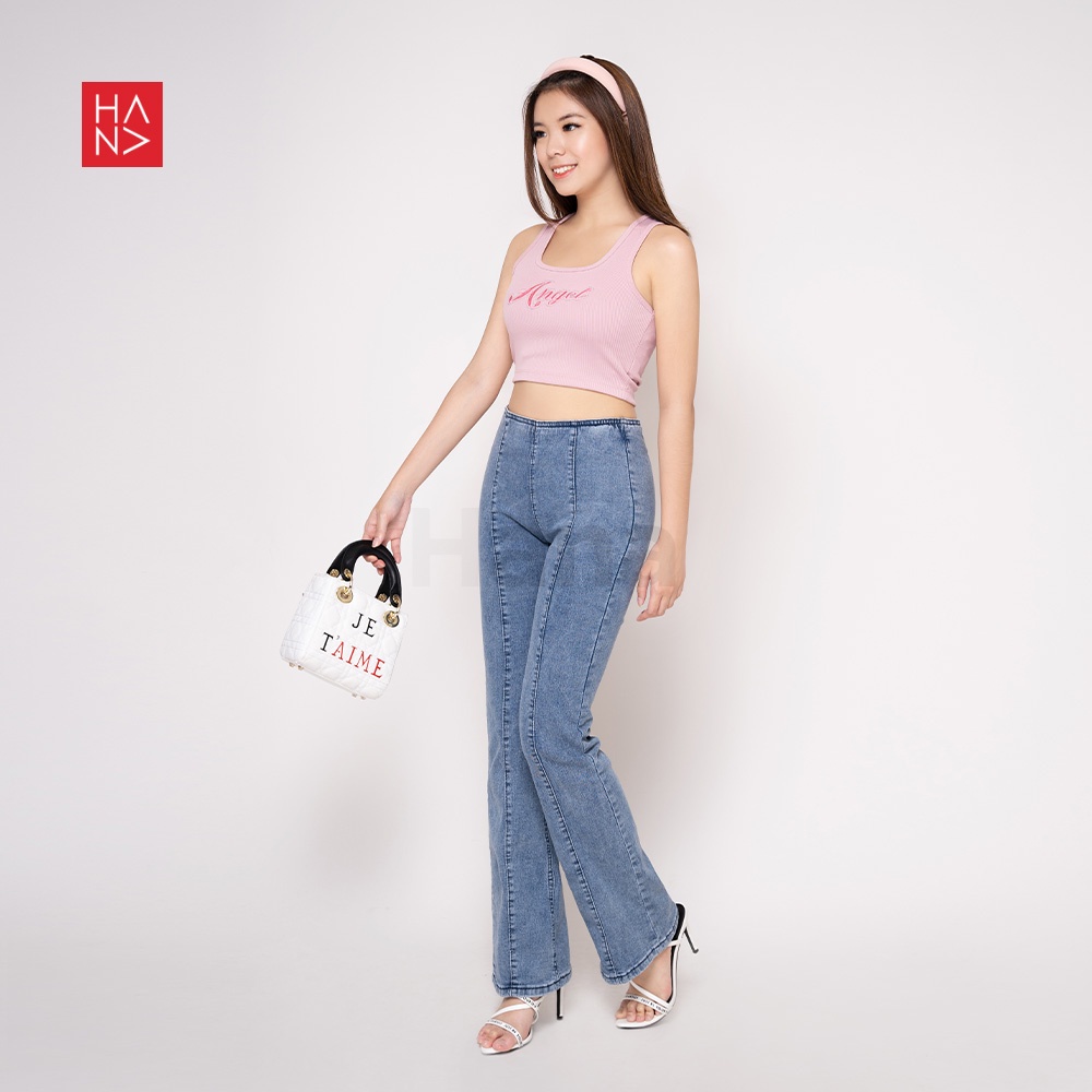 Hana Fashion - Angel Crop Tank Top Rajut Atasan Wanita  - TT195