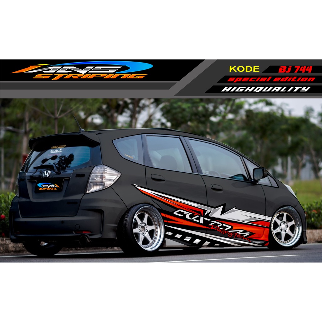 STICKER MOBIL HONDA BRIO AGYA JAZZ AVANZA YARIS / DECAL STICKER MOBIL JAZZ / STIKER MOBIL