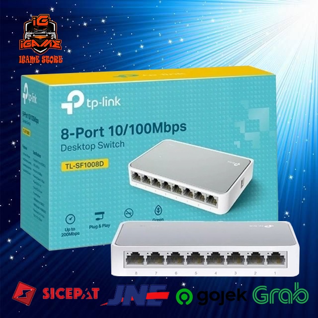 TP-LINK TL-LS1008 8-Port 10/100Mbps Desktop Switch LS1008 NAMPOL GAN
