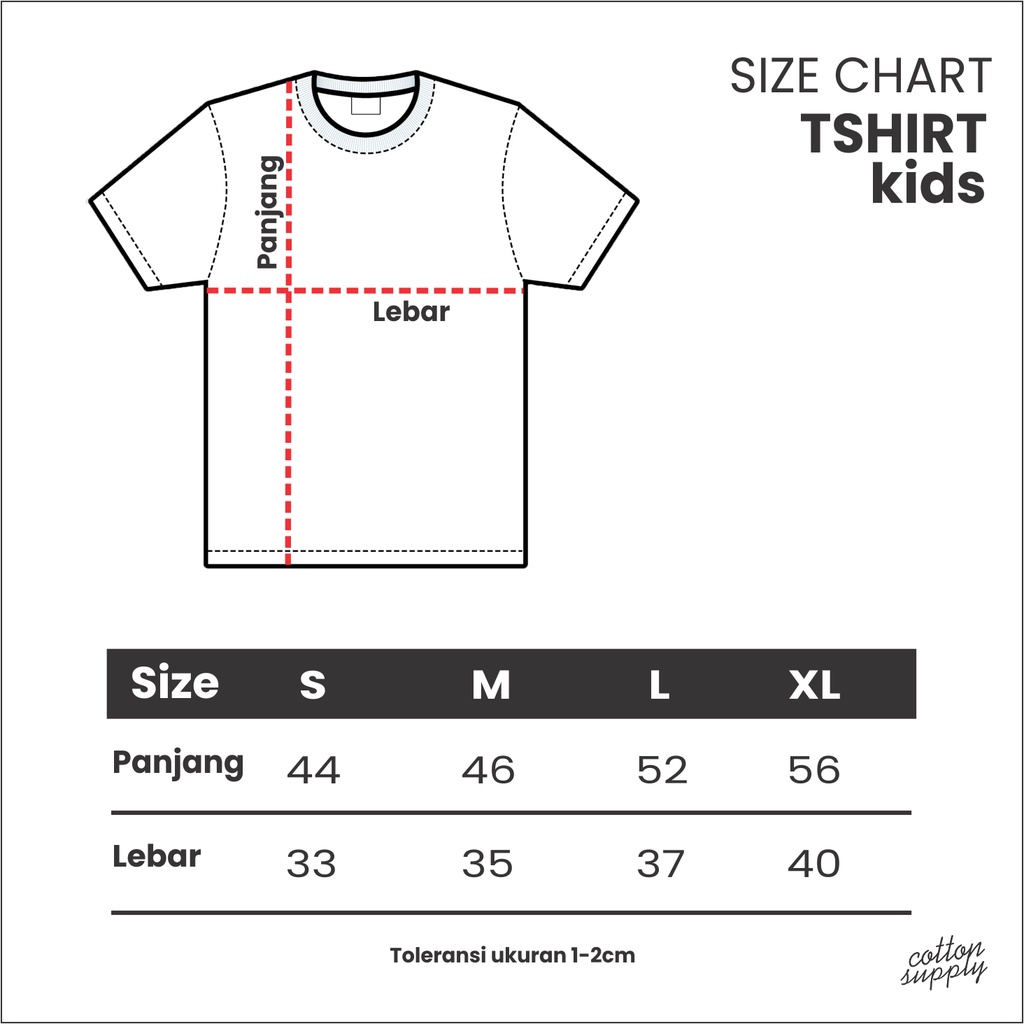 Premium Basic Tee Kids Kaos Polos Anak