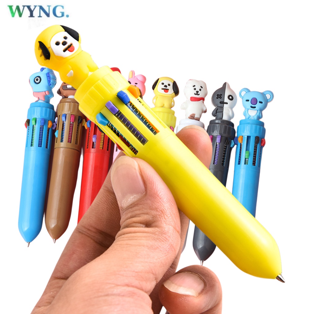 

Pen 10 Warna B.T.S Karakter Lucu Pulpen Sekolah Pena Anak
